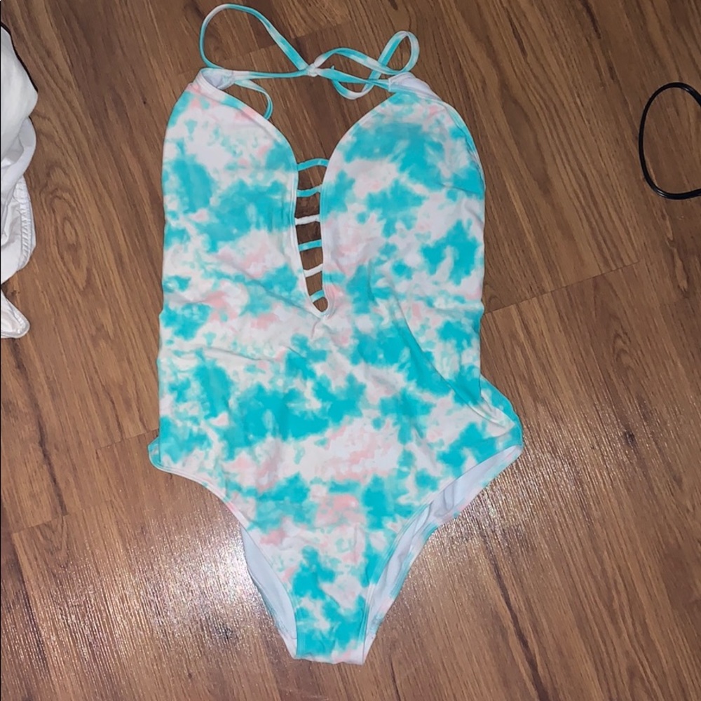 Hollister Tie Dyed One Piece Bathing Suit